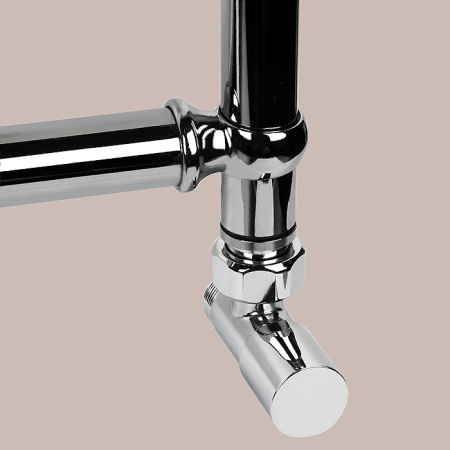 Irsap BELLA п/сушитель (6тр) водяной для систем ГВС, 532хh875мм (межосевое 500мм), с вентилями и комплектом для монтажа KITCOPTUEC6450, цвет:хром/хро 