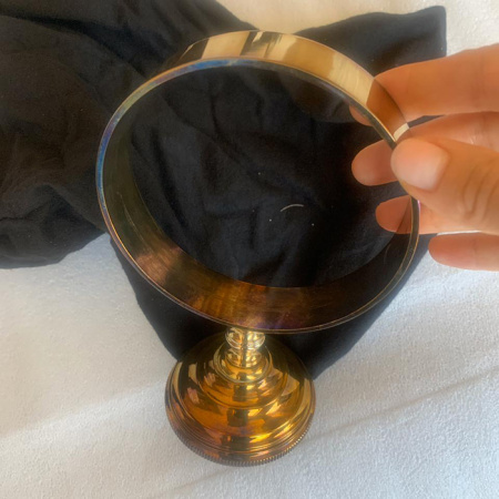 Devon Gemstone Ерш подвесной в керамичнской колбе, цвет держателя  античная латунь 