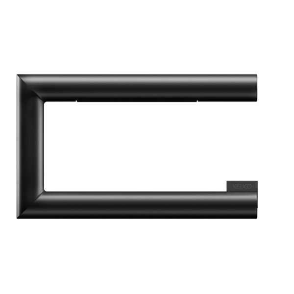 Keuco REVA Держатель т/б поворотный, открытый, рулон до 120 мм, скрытый крепеж в к-те для привинчивания или приклеивания цвет: черный матовый 