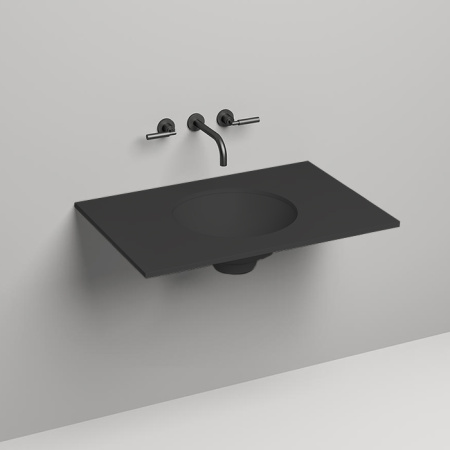 SALINI Столешница 800х500х15 мм, из материалв S-Stone, цвет  матовый RAL 9011 