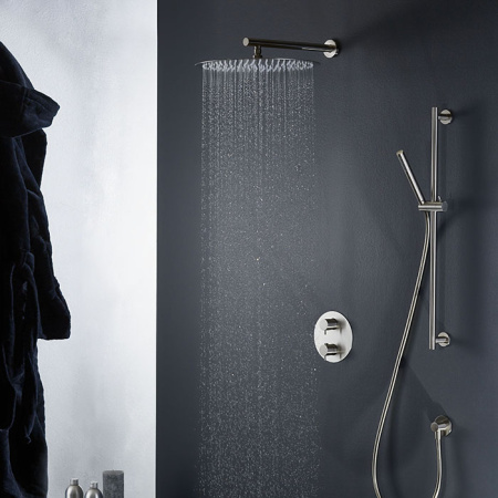 Newform X-Steel 316 Наружная часть для термостатического смесителя, с перекл до 5 источников (для 31061/31020/27888/27889) цвет: нержавеющая сталь 