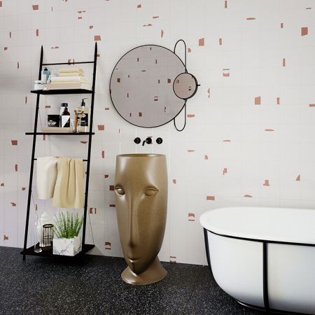 Kerasan Artwork Раковина свободностоящая "MOLOCO", слив в стену, цвет: Bruno matt 