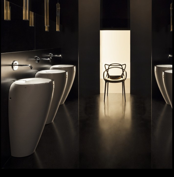 Laufen Alessi One Раковина пристенная 52х53х85см с 1 отв. под смес, крепл к стене, сифон, д/клапан, с покр. LLC, цвет: белый 