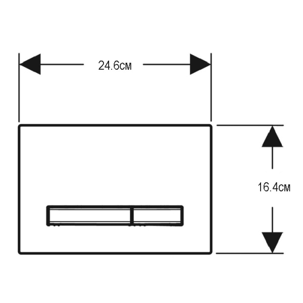 Geberit Sigma50 Клавиша для двойного смыва, квадратная, цвет металл. хром.: клавиши: хромированный, панель: глянцевый хром (замена 115.788.21.5) 