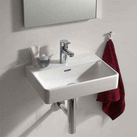 Laufen Pro S Раковина 450х340х85 мм,подвесная/на столешницу, с 1 отв. под смеситель, c переливом, цвет: белый 