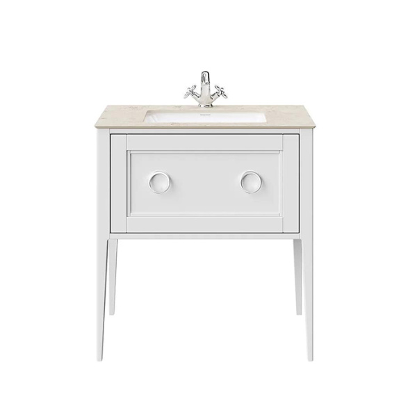 Kerama Marazzi Тумба PLAZA Classic NEO напольная с ящиком 80, белая матовая 