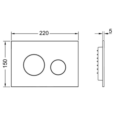 TECEloop 2.0 пластик, хром матовый 