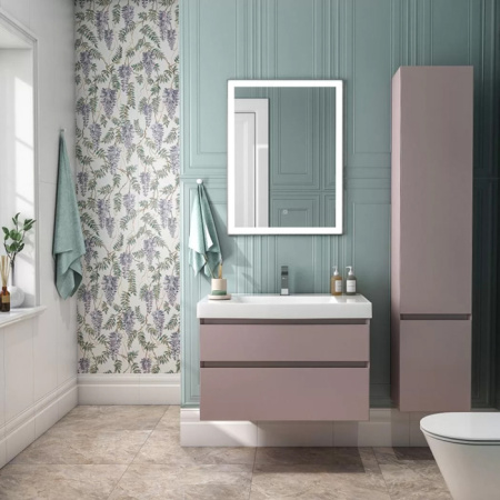 Kerama Marazzi Пенал CUBO подвесной правый 165, мальва матовый 