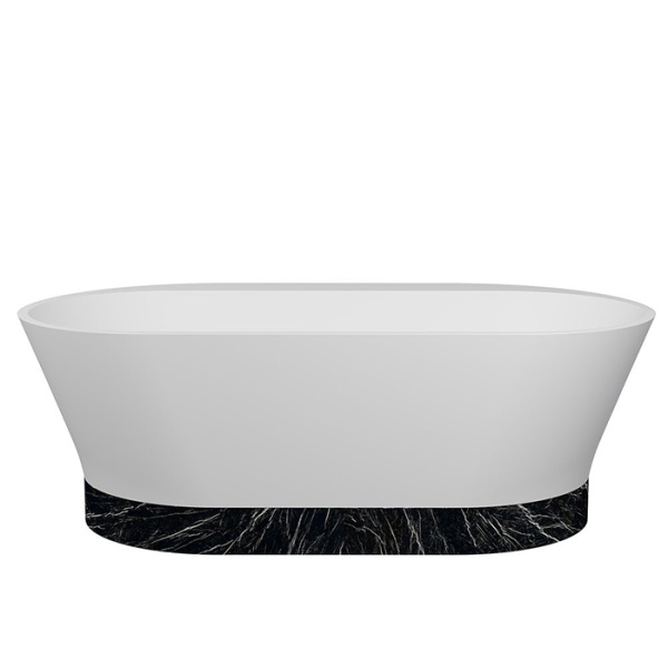 THG Montaigne marbre Grand Antique à manettes Смеситель для ванны набортный на 5отв., Цвет: Matt nickel PVD 