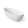 DEA DESIGN Edge Ванна отдельностоящая 160x76xh56 см, материал: Solid Surface искуственный камень, цвет: White №18