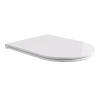 Alice Hide Сиденье с крышкой для унитаза Round, тонкое, с микролифтом, белый глянцевый, крепления хром