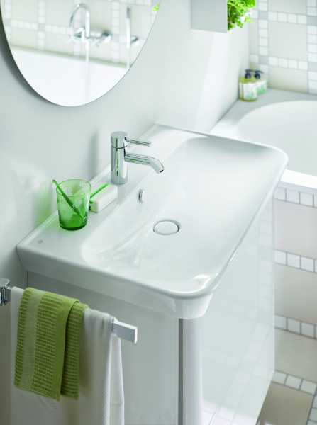 Burgbad Iveo База подвесная с керамическим умывальником с 1 отв под смес. 800х492х721 мм.2 выдв ящика, сифон в компл. F2833 белый глянц. 