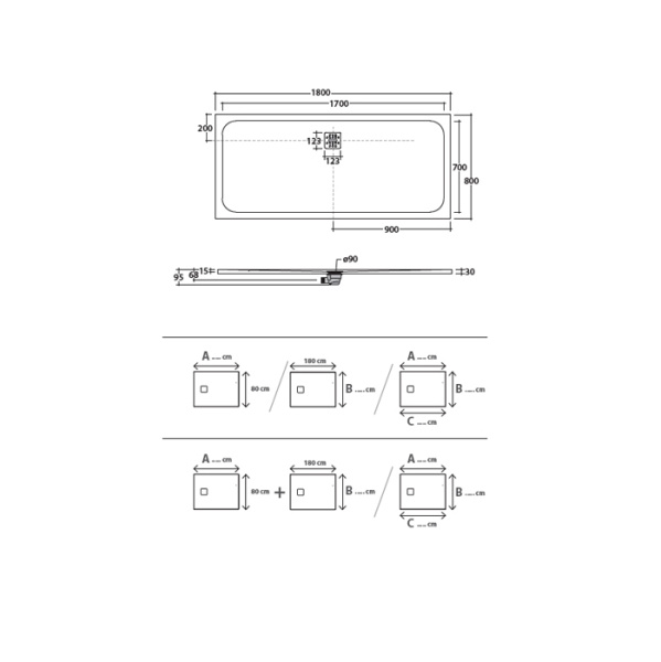 Globo DocciaPietra сифон для поддонов (продается только в комплекте с поддоном) 