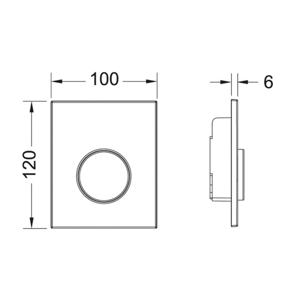 TECEloop Urinal, пластик, белая антибак. 