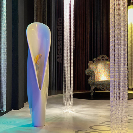 Kerasan Artwork Писсуар наполный "GROOVE", с креплением и сифоном, цвет белый 