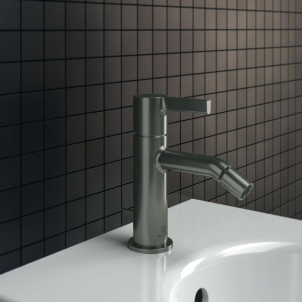 Ideal Standard Joy Смеситель для биде, на 1 отв, с донным клапаном, цвет: PVD Magnetic Grey 
