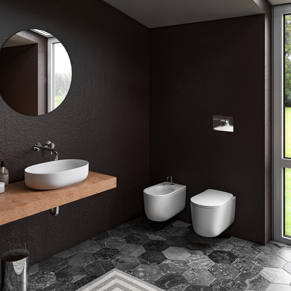 Kerasan Nolita Сиденье для унитаза SLIM быстросъемное, цвет белый глянц, петли хром (микролифт) (Со склада продаем с унитазом!) 