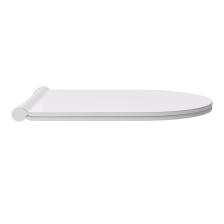 Alice Сиденье с крышкой для унитаза FORM/UNICA, тонкое, с микролифтом, белый глянцевый, крепления хром 