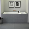 KNIEF Shape Ванна встраиваемая, 190x90xH60cм, с щелевым сл-перел-м click-clack, белая мат.( к-т ножек вкл.) Производить будут с мая 2023г 