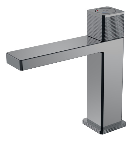 Смеситель автоматический для раковины QUAD Shine Gun Metal 