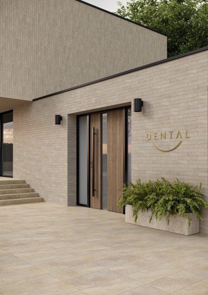 Плитка базовая Ceramika Paradyz Eremite Crema Klinkier Struktura Mat 30x60 (1,44) 