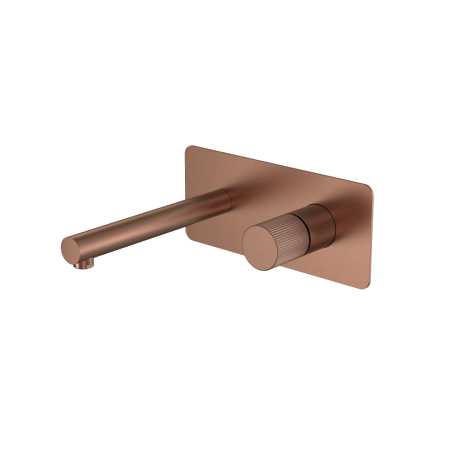 Смеситель STICK из стены BRUSHED BRONZE ручка LINEA 