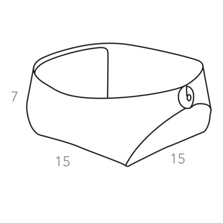ADJ Корзинка Flora, 15x15xH7 см., цвет: белый/панна котта 