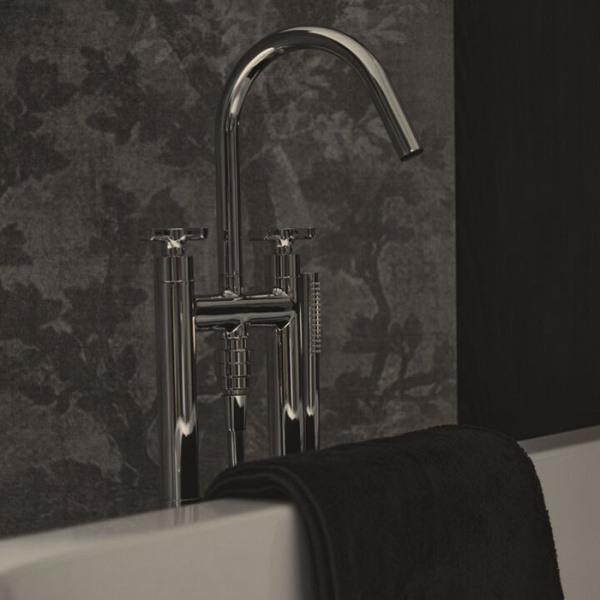 Ideal Standard Joy Neo Смеситель для ванны, напольный, с душевым набором, шлангом IDEALFLEX® 125см, цвет: хром 