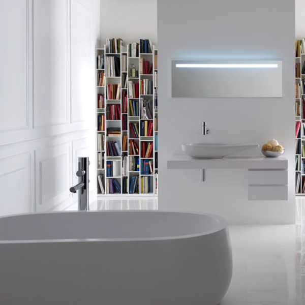 Laufen Alessi One Ванна 1830x870x460мм, свободностоящая, овальная, с слив-переливом, материал: композит, цвет: белый  (ВРЕМЕННО не поставляем!) 