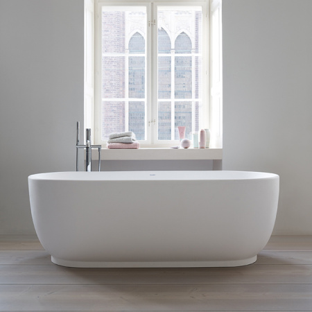 Duravit Luv Ванна отдельностоящая из минерального литья1800x850мм, цвет белый, с ножками и слив-переливом DuraSolid A (СПЕЦЦЕНА) 