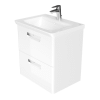 Roca THE GAP ORIGINAL Тумба подвесная 677x412x600 мм. для раковины 700 мм, с 2 ящиками, белый глянец (ZRU9302878) 