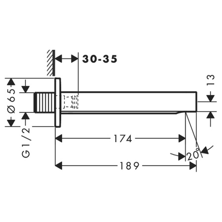 HANSGROHE FINORIS Излив на ванну , цвет черный матовый 