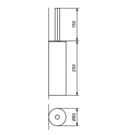 Fantini Venezia Ершик для унитаза, настенный, цвет Nickel PVD 