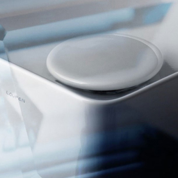 LAUFEN Донный клапан для раковины Living square SaphirKeramik, цвет белый 