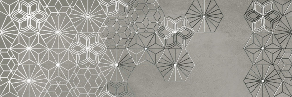 DEC DEBOD GREY A 25*75 (декор) 1к-6шт 