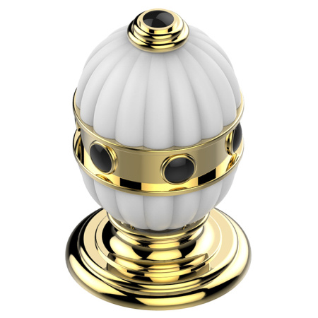 THG AMBOISE ONYX NOIR Вентиль смесителя для раковины, вставки темный оникс, цвет полированное золото 