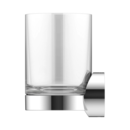 Keuco REVA Стакан подвесной хрустальный, скрытый крепеж в к-те для привинчивания или приклеивания цвет: хром 