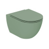 AZZURRA COMODA Унитаз подвесной 515х360х340 мм., безободковый, с комплектом крепежей, цвет Verde natura
