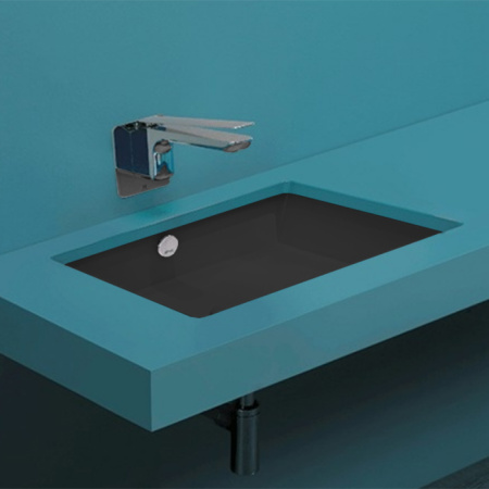 SIMAS Lavabi d'arredo Раковина под столешницу 56х36 см , цвет NERO MATT 