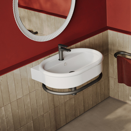 Artceram BRERA Раковина накладная 65 x 46 h 18, без отв под смеситель, цвет белый глянцевый 