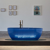 Antonio Lupi Reflex Ванна отдельностоящая, овальная, 167х86х53см, цвет: Cobalto
