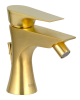 Смеситель для биде Daniel Diva DV604DP, золото брашированное