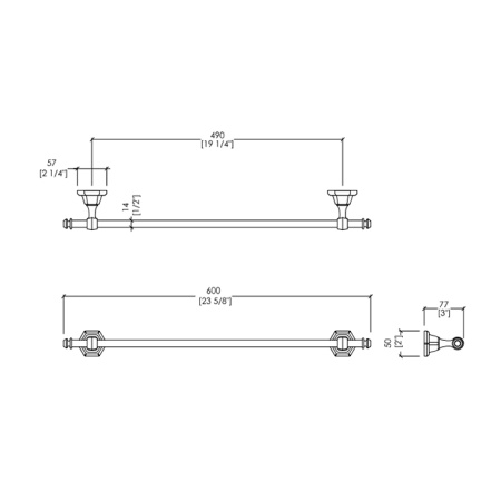Devon&Devon Jubilee Полотенцедержатель 33 см, золото 