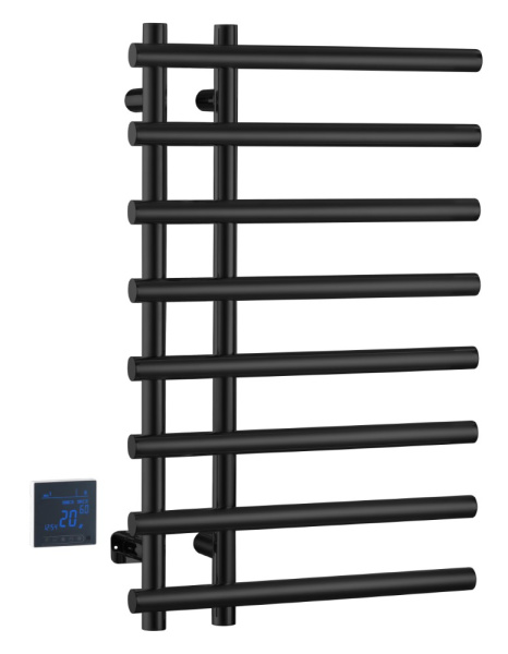 Полотенцесушитель электрический круглый сухой BLACK 