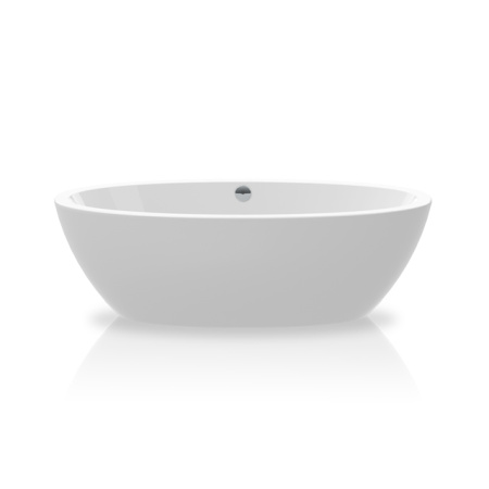 KNIEF Слив перелив с системой Click-Clack, с гибким шлангом и горизонтальным отводом, цвет хром (смонтирован на ванне) 