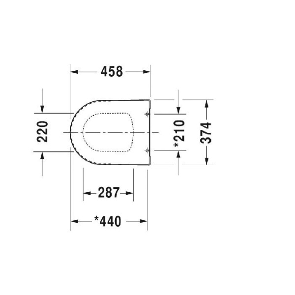 Duravit ME by Starck Сиденье для унитаза петли: нерж. Сталь, без автоматического опускания, Цвет: Белый (Спец.цена из наличия) 