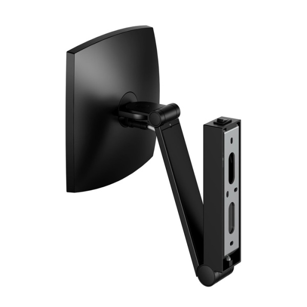 Keuco iLook_move Косметич. зеркало с подсветкой, с рычажным выкл., 200x200мм, IP 24, настенное, 3ой рычаг, увеличение x5 цвет: черный матовый 