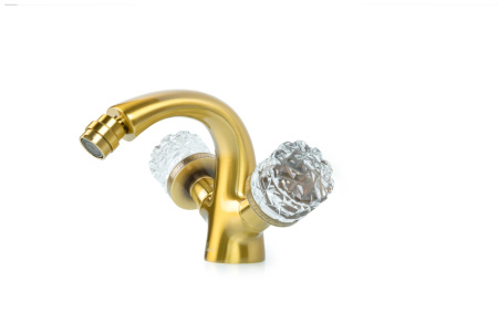 Смеситель для биде CRYSTAL, бронза_Комплект 