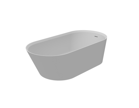 KNIEF Pearl Ванна отдельностоящая овальная 172x81x50см со сливом, цвет белый матовый (СПЕЦцена со склада!) 