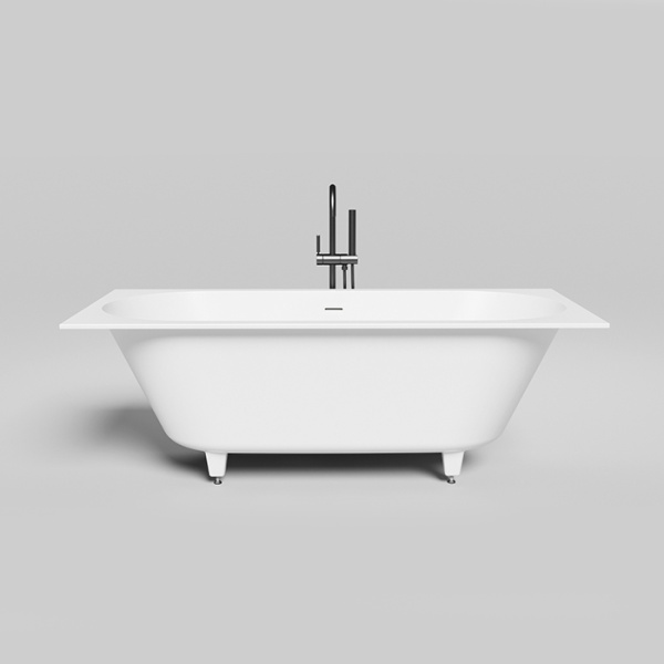 Salini ORNELLA AXIS KIT 180 Встраиваемая ванна 1800х800х600мм, прямоуг. ,мат-л: S-Stone, дон. кл. "Up&Down",слив -перел.белый матовый 